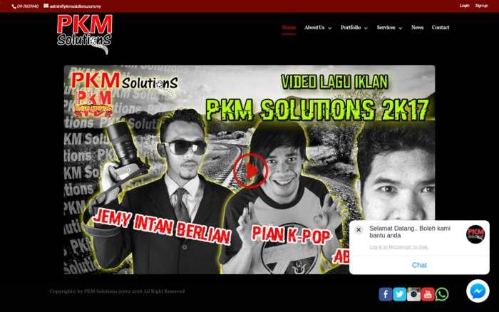 “PKM Solutions” adalah singkatan dari Produksi Komputer Multimedia.